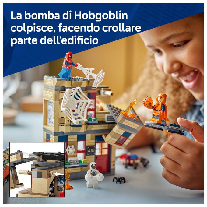 Lego, Appartamento di Peter Parker 76317, Set Costruzioni Marvel Spider-Man, 394 Pezzi
