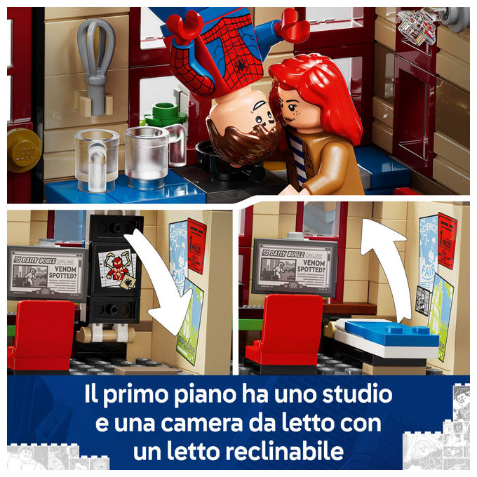 Lego, Appartamento di Peter Parker 76317, Set Costruzioni Marvel Spider-Man, 394 Pezzi