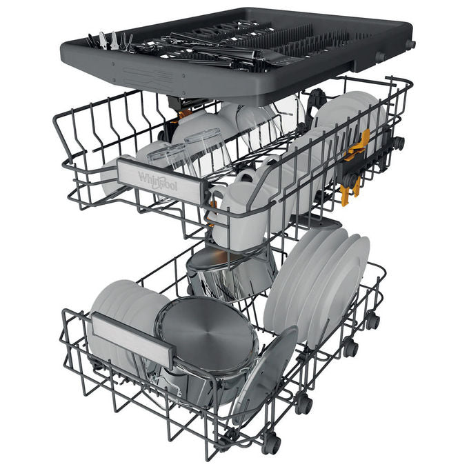 Whirlpool WH6FB10BS7A0X Lavastoviglie a Libera Installazione 10 Coperti Slim Inox