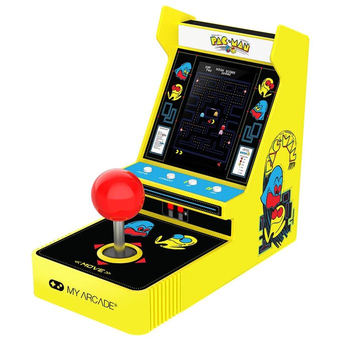 My Arcade, Mini Arcade Pac-Man, Console Portatile Retro' con Joystick
