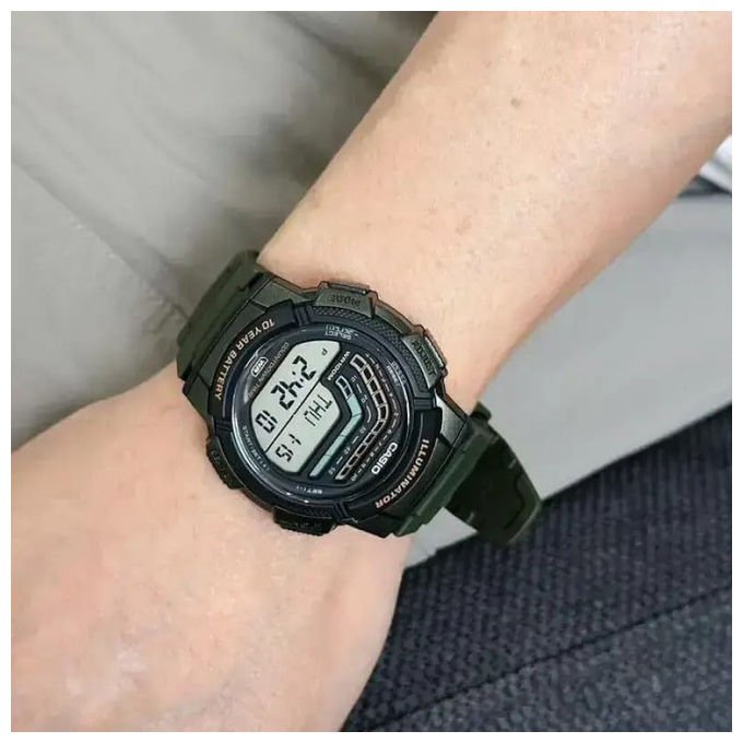 Casio, Orologio Multifunzione Uomo, WS-1800-3AVEF, Digitale, Sportivo, Verde
