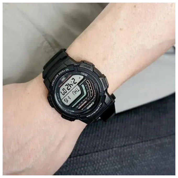 Casio, Orologio digitale unisex, Nero, Collezione Casio, WS-1800-1AVEF