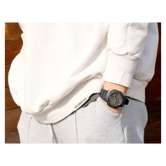 Casio, Orologio digitale unisex, Nero, Collezione Casio, WS-1800-1AVEF