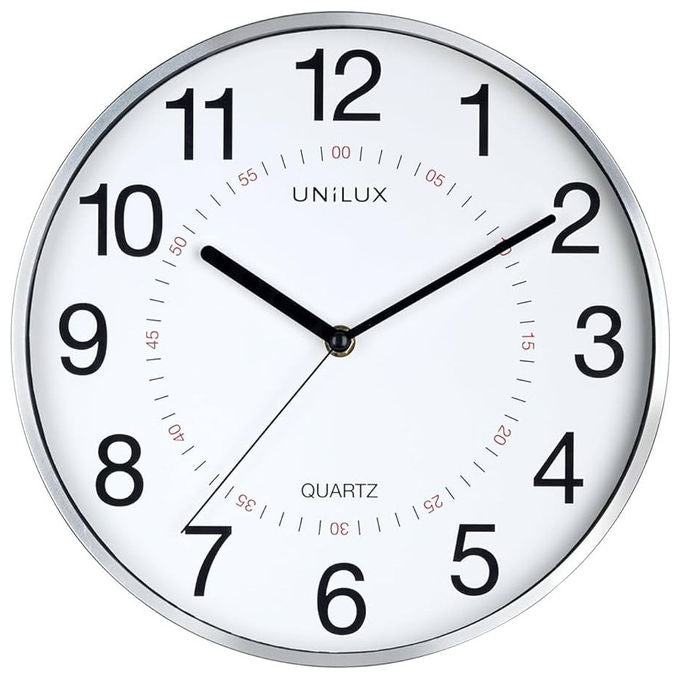 Mercury, Orologio da Parete Grigio, Plastica, Movimento al Quarzo, Diametro 255mm - Yeppon