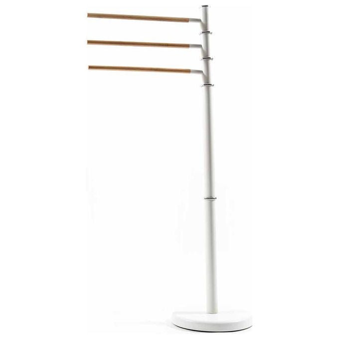 Mercury, Piantana Porta Asciugamani a 3 Bracci, Metallo Verniciato, Diametro 220 mm, Altezza 870 mm - Yeppon