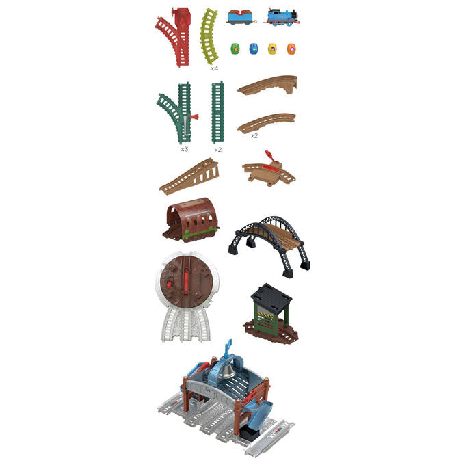Fisher-Price, Thomas and Friends, Set Treno Motorizzato con Binari, JDF26