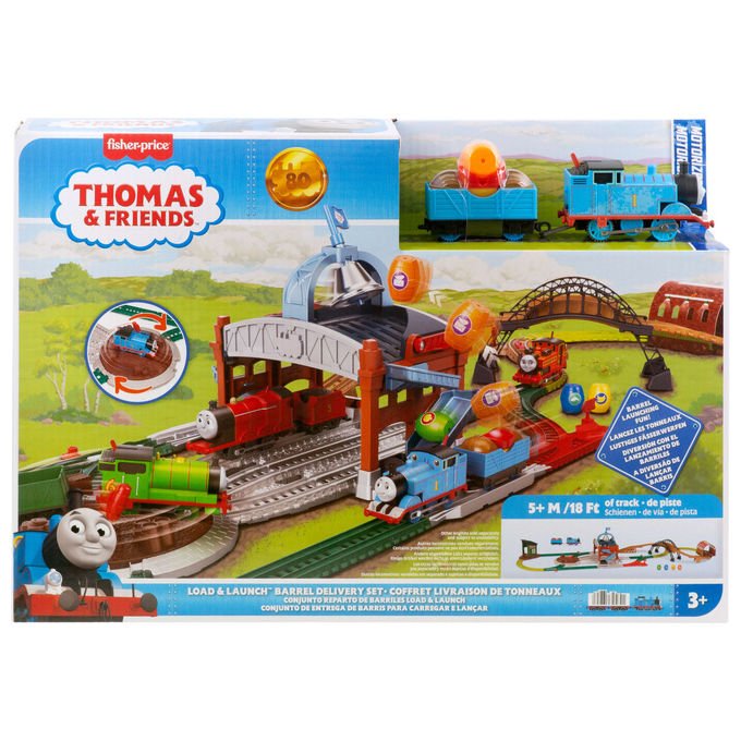 Fisher-Price, Thomas and Friends, Set Treno Motorizzato con Binari, JDF26
