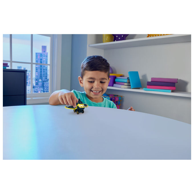 Fisher-Price HYB67 Batwheels Aeroplano Batwing Veicolo Giocattolo Die-Cast Metallo scala 1:55 colore Blu Marino Giallo