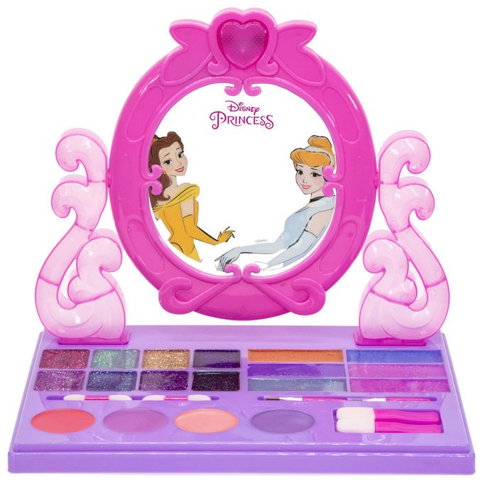 Townley Girl, Disney Princess, Set Trucco Bambini con Luci e Musica, Include Lucidalabbra e Pennelli