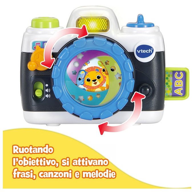 VTech, La Mia Prima Fotocamera, Macchina Fotografica Giocattolo per Bambini, Suoni e Flash, 12-36 Mesi