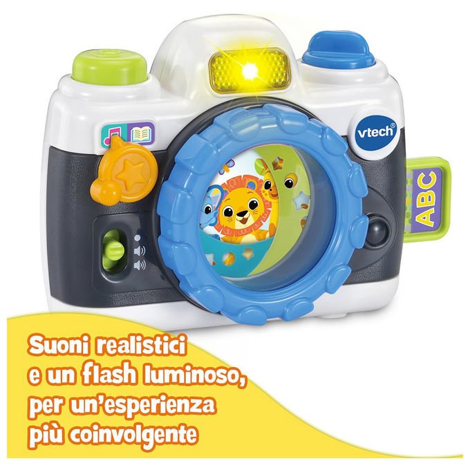VTech, La Mia Prima Fotocamera, Macchina Fotografica Giocattolo per Bambini, Suoni e Flash, 12-36 Mesi