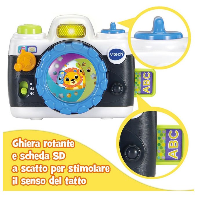 VTech, La Mia Prima Fotocamera, Macchina Fotografica Giocattolo per Bambini, Suoni e Flash, 12-36 Mesi