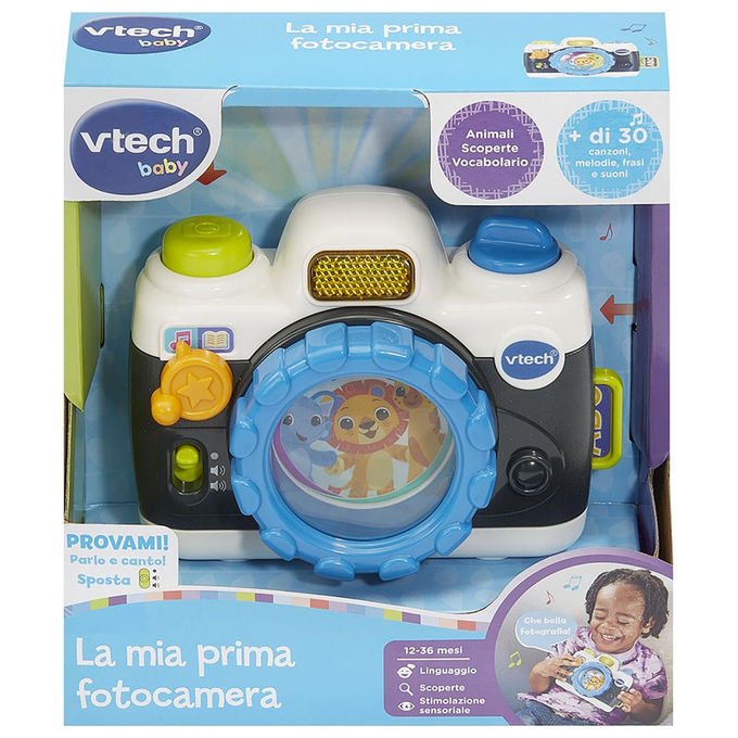 VTech, La Mia Prima Fotocamera, Macchina Fotografica Giocattolo per Bambini, Suoni e Flash, 12-36 Mesi