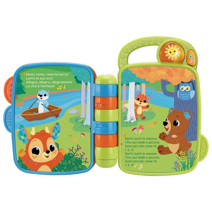 VTech, Coccole in Rima Libro, Sensoriale Interattivo con Suoni, Filastrocche per Neonati, 6-36 Mesi