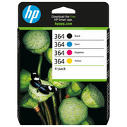 Hp, Cartucce Inchiostro, 364, Nero, Ciano, Magenta, Giallo, 4 Pezzi