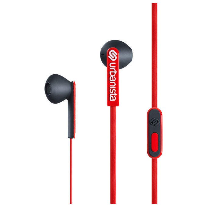 Urbanista, Auricolari In-Ear Cablati, San Francisco, Musica e Chiamate, Rosso