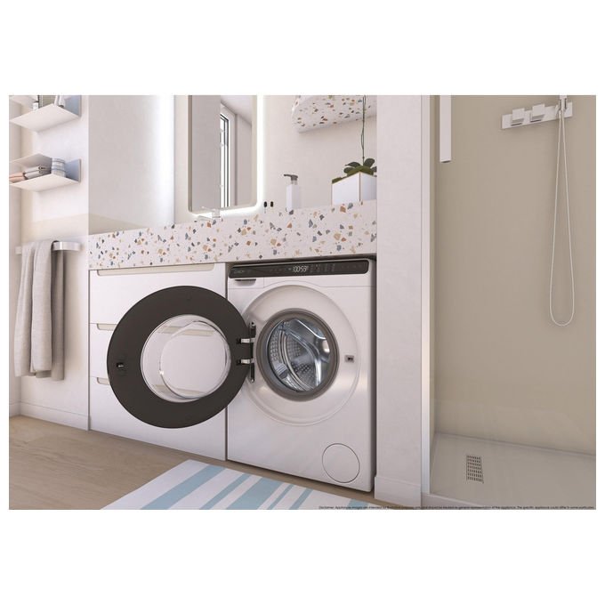 Candy CW50-BP12307GU-S ProWash 700 Mini Lavatrice Compatta 5 Kg 1200 rpm Classe A Inverter Wi-Fi (70x51x49 cm) colore Bianco