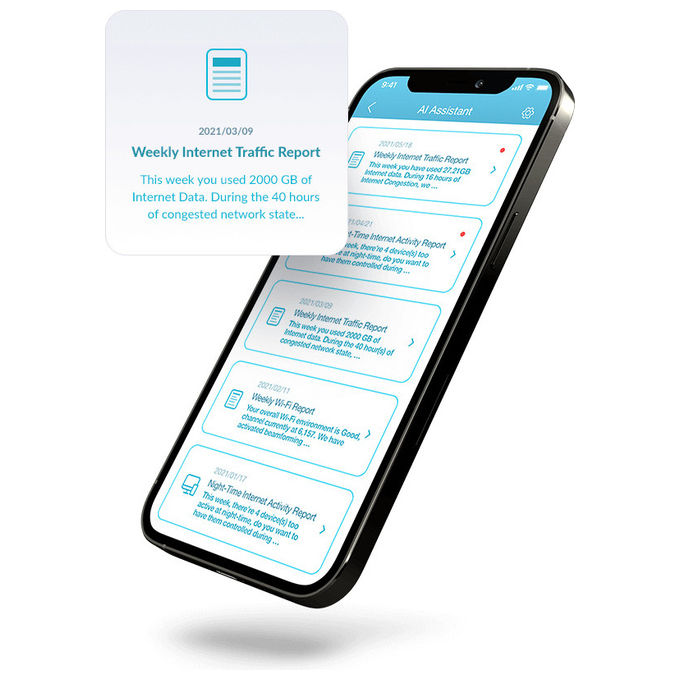 D-Link, Sistema Mesh Wi-Fi EAGLE PRO AI AX1500, Dual-Band, Bianco, 2 Pezzi