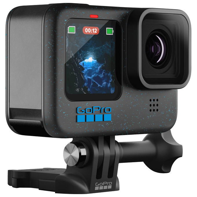 GoPro, Action Camera Hero12 Black, 5.3K, HDR, Impermeabile fino a 10m