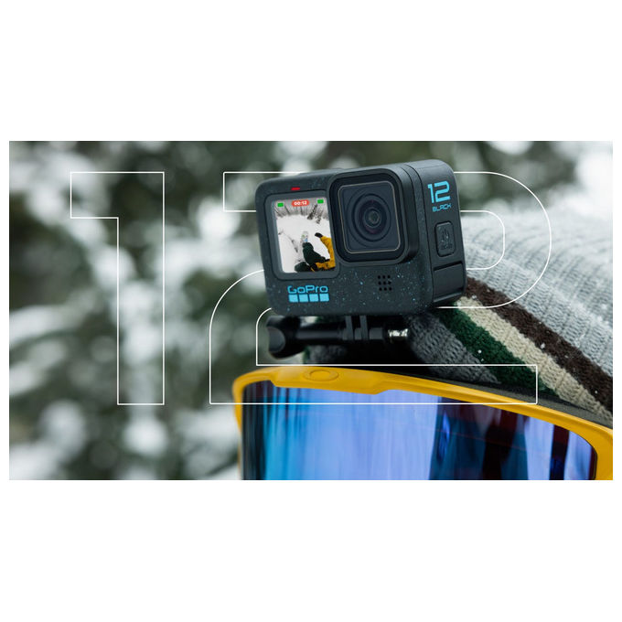 GoPro, Action Camera Hero12 Black, 5.3K, HDR, Impermeabile fino a 10m