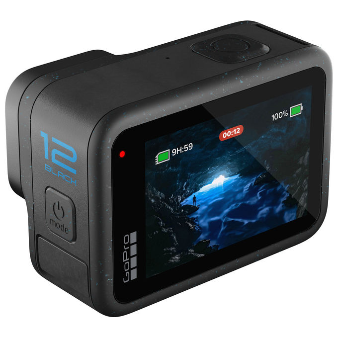 GoPro, Action Camera Hero12 Black, 5.3K, HDR, Impermeabile fino a 10m