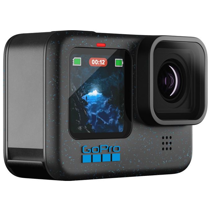 GoPro, Action Camera Hero12 Black, 5.3K, HDR, Impermeabile fino a 10m