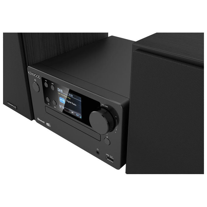 Kenwood, Micro Hi-Fi, M-725DAB, Nero, Bluetooth, DAB+, USB, CD