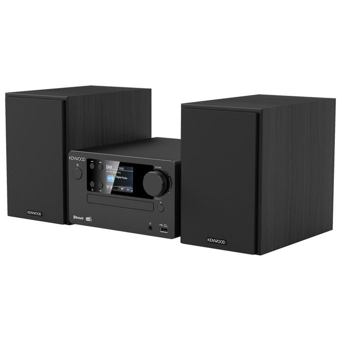 Kenwood, Micro Hi-Fi, M-725DAB, Nero, Bluetooth, DAB+, USB, CD
