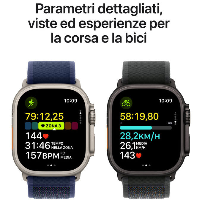 Apple MX5V3TYA Watch Ultra 2 Smartwatch GPS Cellular 49 mm Cassa Titanio Display Retina Always On 64 GB colore Nero