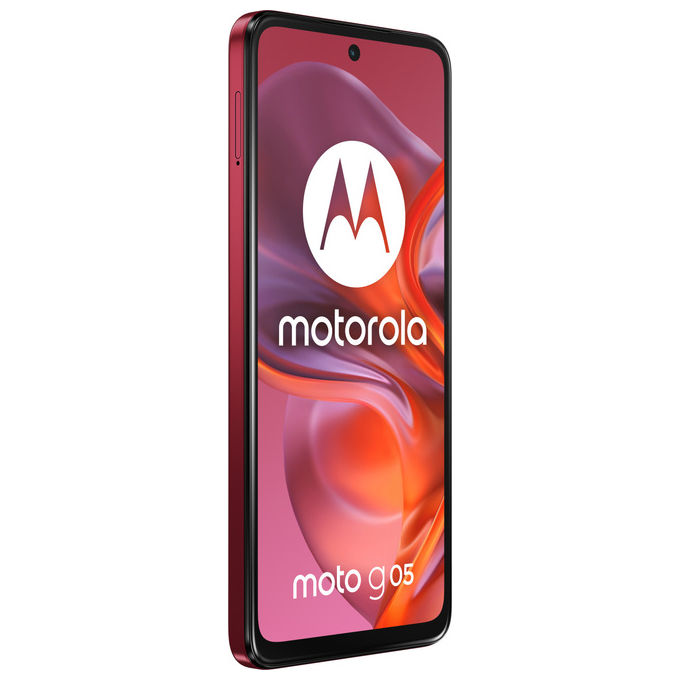 Motorola Moto G05, 256GB, 4GB RAM, Rosso, Doppia SIM, Display 6.67'', Android 15