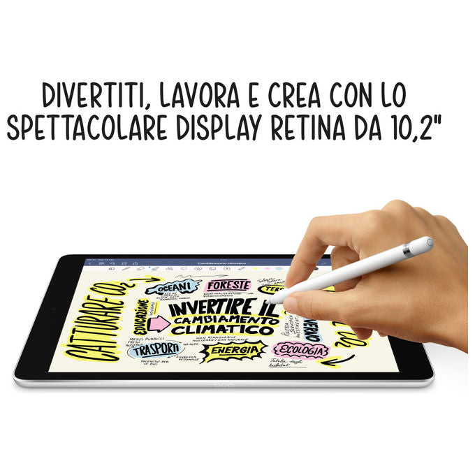 Apple, iPad, 10.2'' LED, 64GB, Wi-Fi, Argento