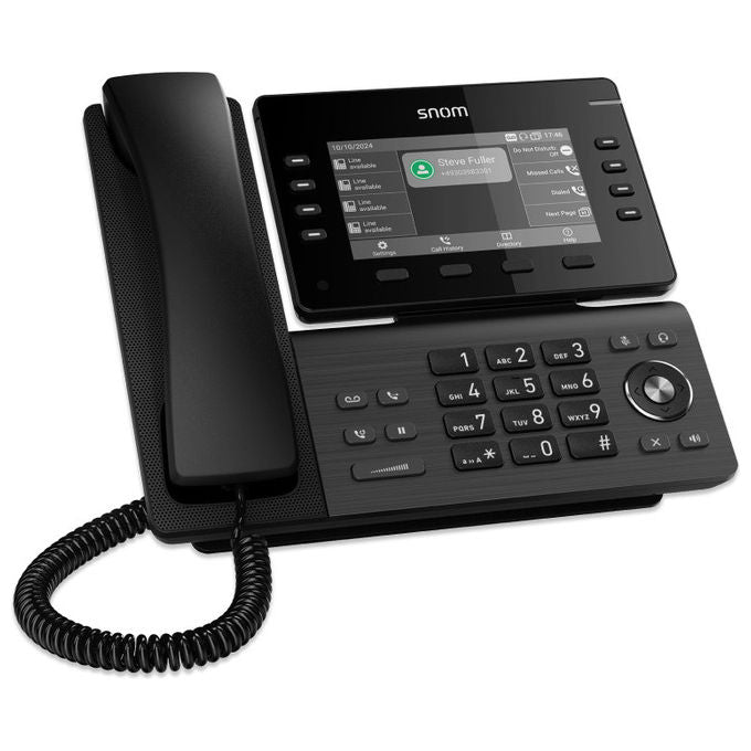 Snom, Telefono IP, Nero, D812, Display 5'', Gigabit Ethernet - Yeppon