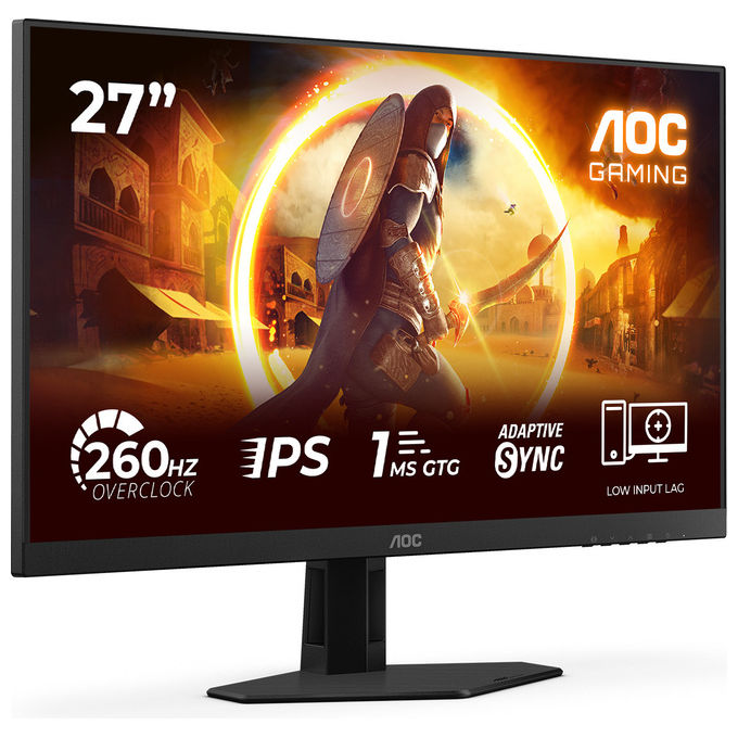 AOC Monitor Gaming 27G4ZRE 27'' FHD 260Hz Fast IPS Nero-Rosso