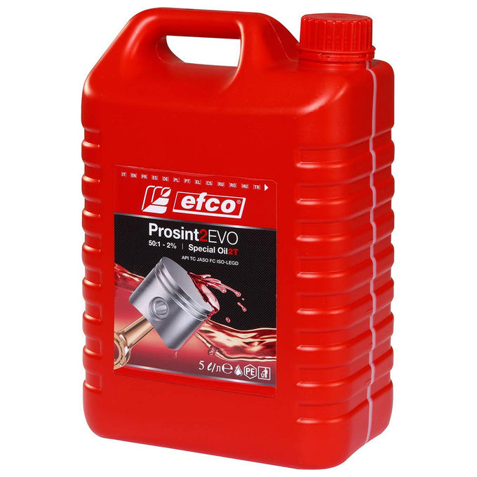 Efco, Olio Miscela Sintetico 2 Tempi Prosint 2T, 5 Litri, Motori 2 Tempi