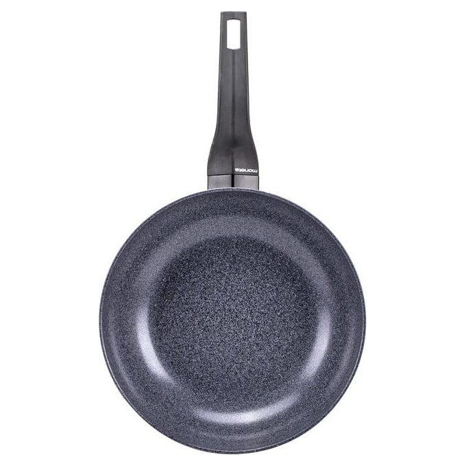 Moneta, Wok Minerva Finegres, 28cm, Rivestimento Naturale, Per Induzione, Made in Italy