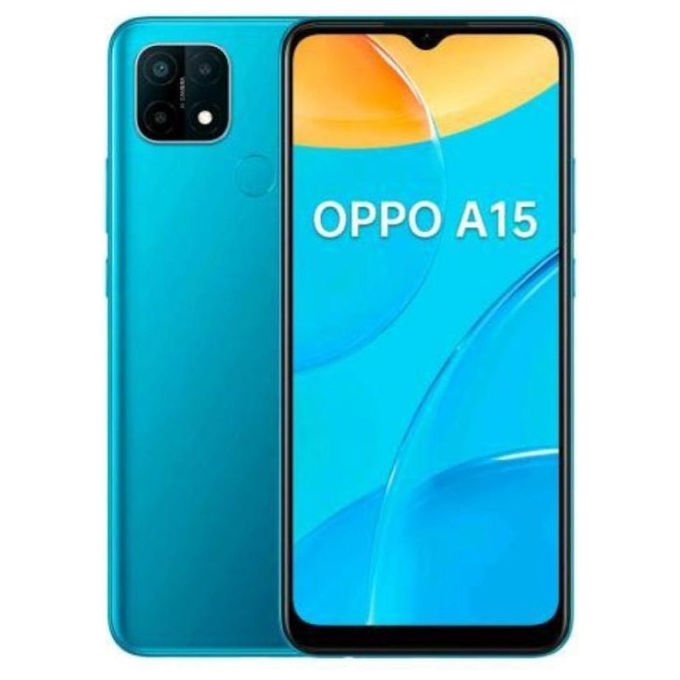 Oppo A15, Smartphone, 32GB, 3GB RAM, 6.52'', Dual SIM, 4G LTE, Italia Blu