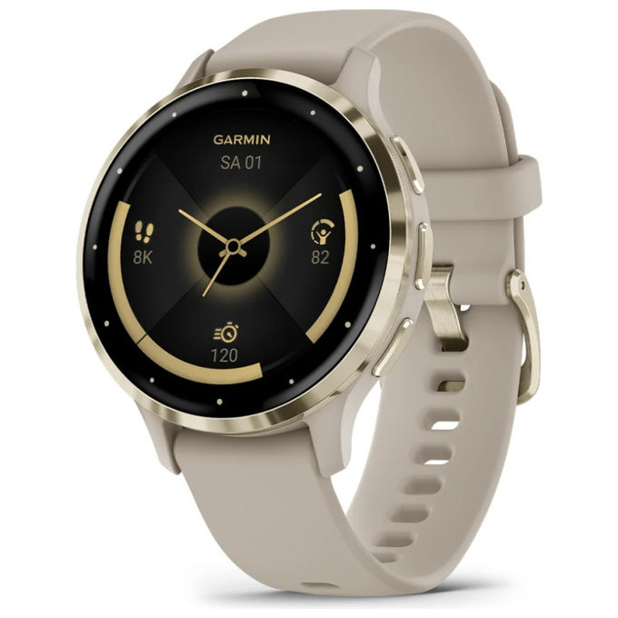 Garmin Venu 3S, Smartwatch, 41 mm, AMOLED, GPS, Oro, Grigio