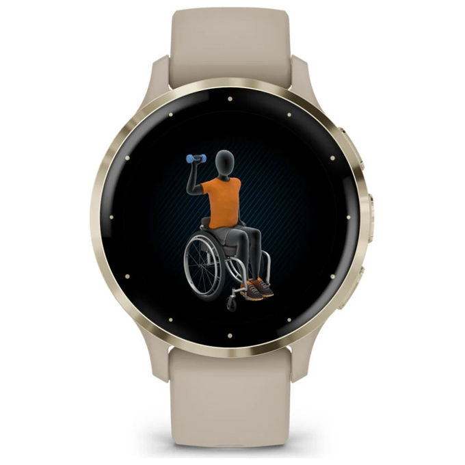 Garmin Venu 3S, Smartwatch, 41 mm, AMOLED, GPS, Oro, Grigio