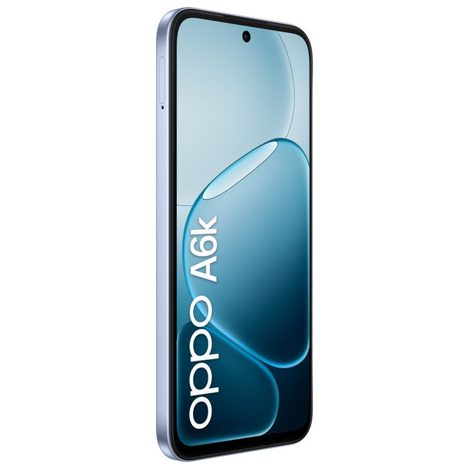 Oppo, Smartphone A6k AI, Doppia Fotocamera 13MP, Display 6.75'' 256GB, Crystal Blue