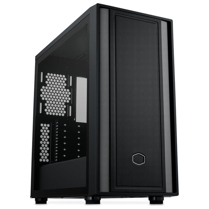 Cooler Master, MasterBox 600 Lite, Midi - Tower E - ATX, Nero, Vetro Temperato - Yeppon