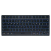Cherry, Tastiera Mini Bluetooth, QWERTY US Internazionale, Wireless, Blu