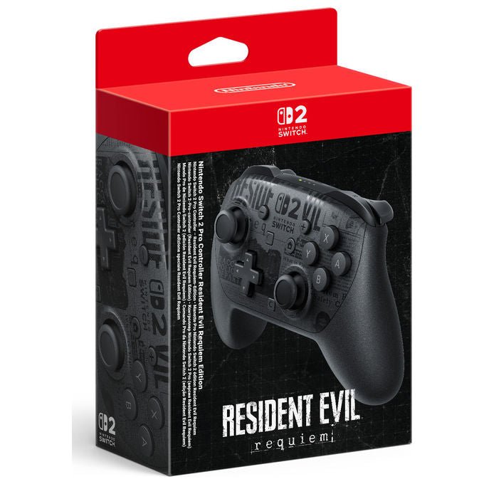 Nintendo, Controller Pro, Resident Evil Requiem Edition, Nero, Wireless per Switch 2