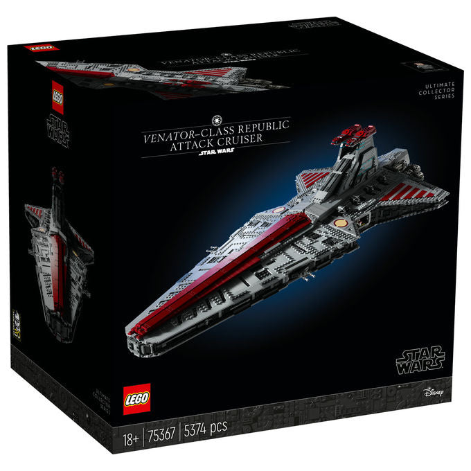 Lego, Star Wars Incrociatore d'attacco della Repubblica classe Venator 75367, Set da costruzione