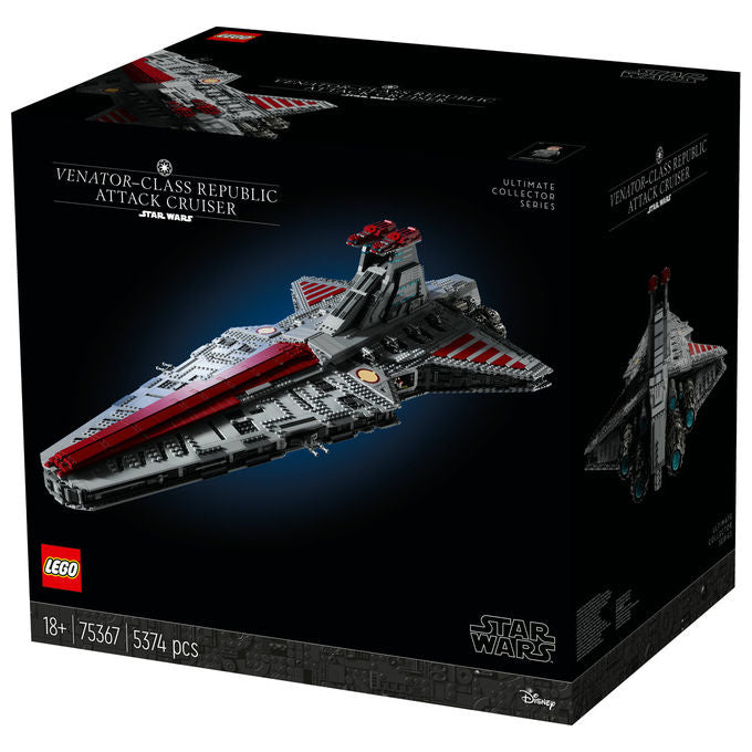 Lego, Star Wars Incrociatore d'attacco della Repubblica classe Venator 75367, Set da costruzione