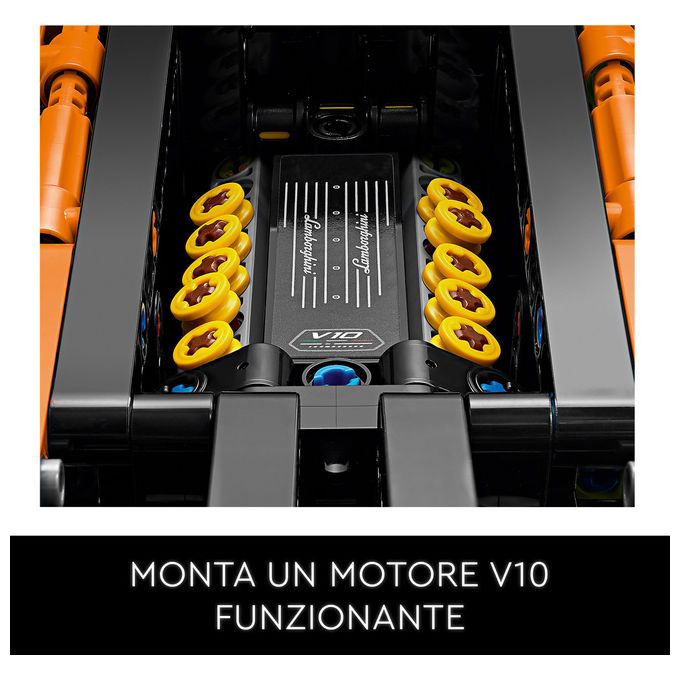 Lego, Lamborghini Huracán Tecnica Arancione, Set costruzioni, 806 pezzi