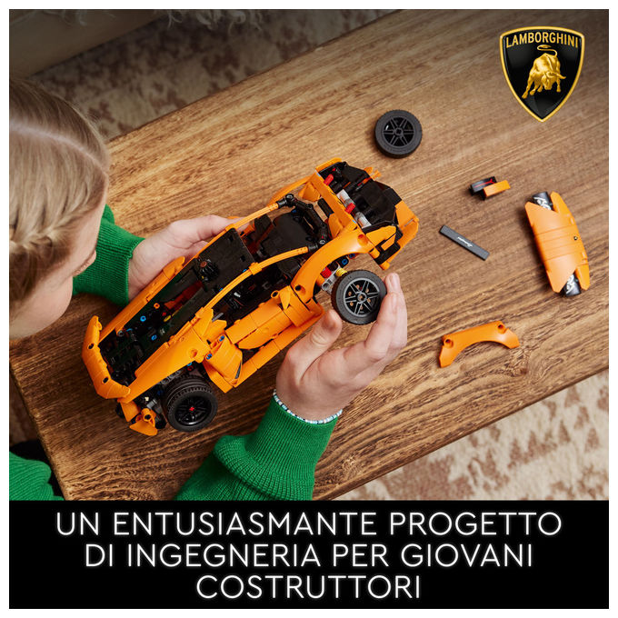 Lego, Lamborghini Huracán Tecnica Arancione, Set costruzioni, 806 pezzi