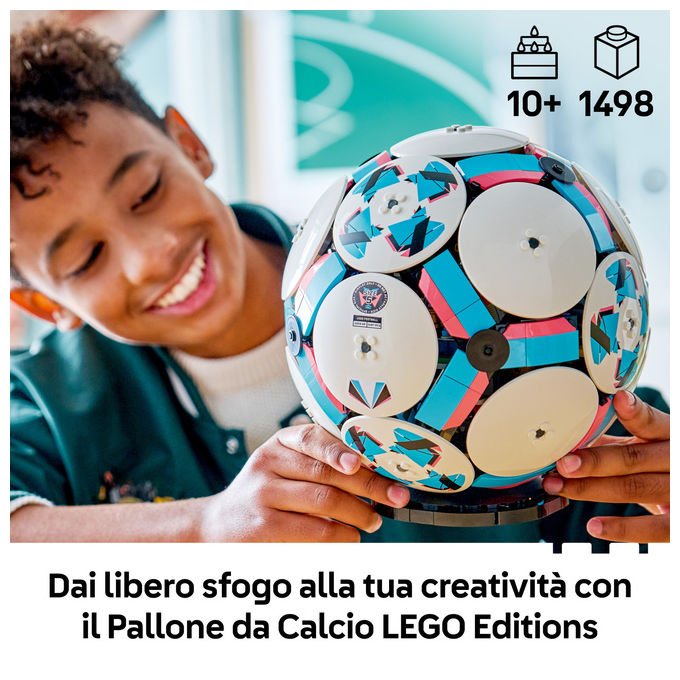 Lego, Pallone da Calcio, Set da Costruzione, Multicolore, 1498 Pezzi