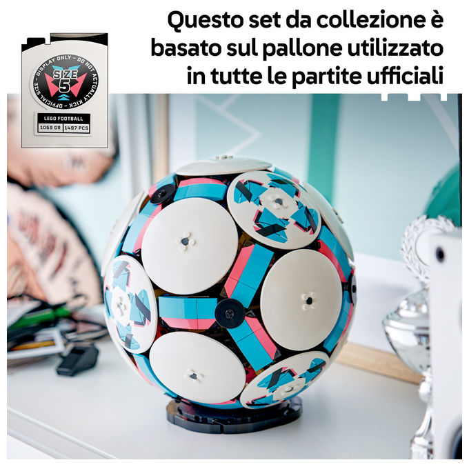 Lego, Pallone da Calcio, Set da Costruzione, Multicolore, 1498 Pezzi