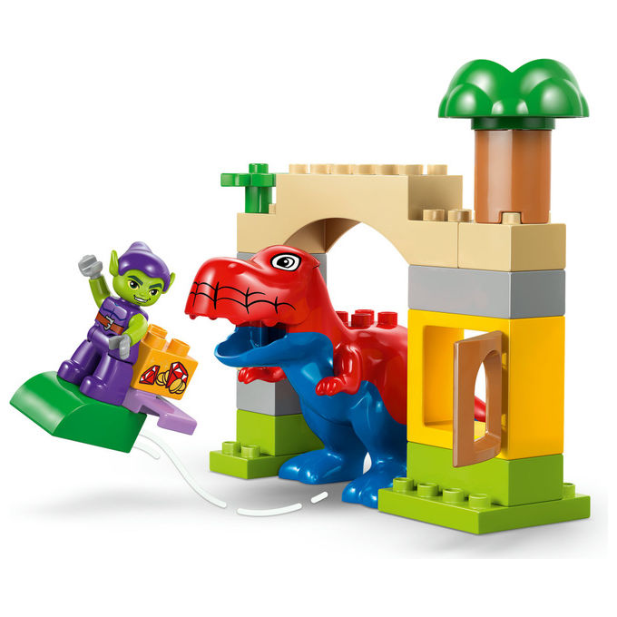 Lego, Dinosauro Spidey-Rex vs. Goblin Duplo, Set Costruzioni Marvel, 25 Pezzi