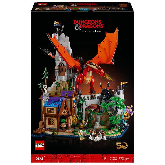 Lego Ideas, Dungeons and Dragons: Il Racconto del Drago Rosso, Set da Costruzione, 3745 Pezzi